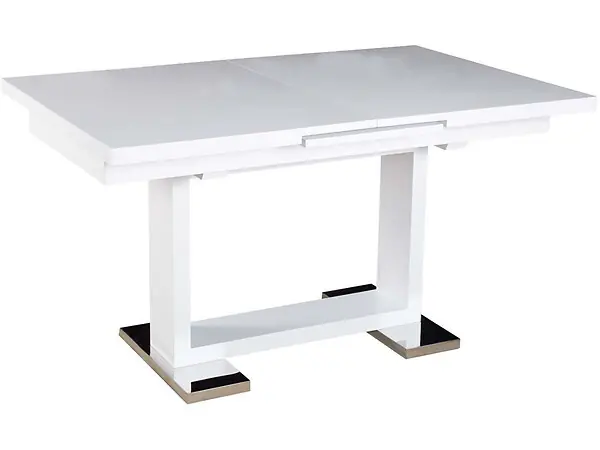 Table repas extensible "Toda" - 140/180 x 90 x 77 cm - Blanc HABITAT ET JARDIN Expédié Aujourd'hui