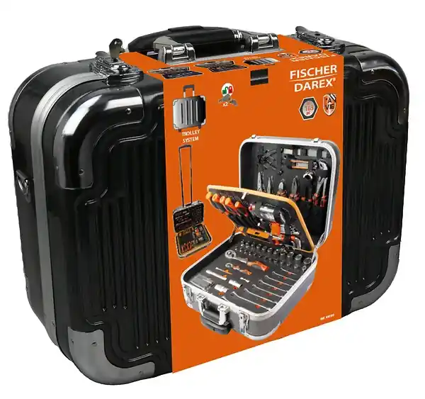 Valise de maintenance trolley - 174 pièces FISCHER DAREX Offre Limitée