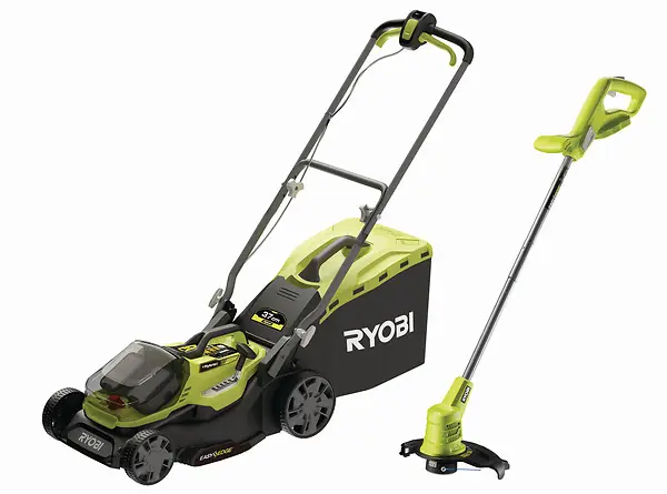 Tondeuse hybride RY18LMH37LT25 + Coupe-bordures OLT1825M - 18VOne+ RYOBI Livraison Express