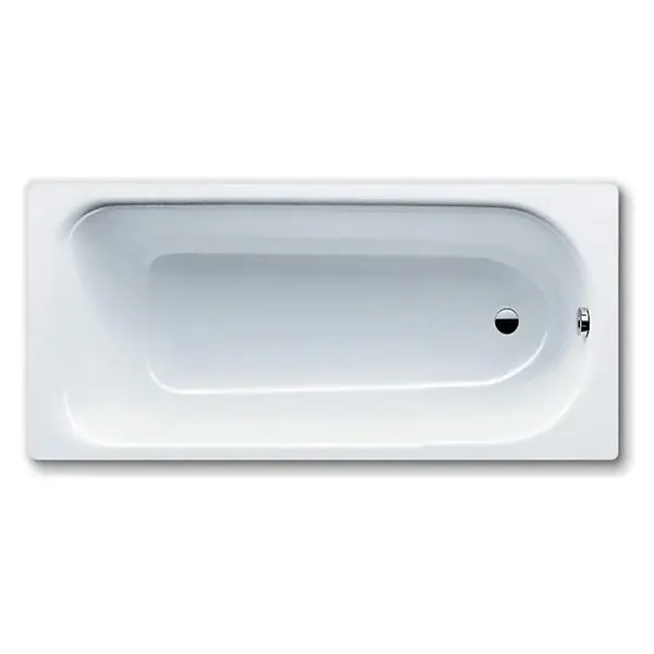 Nouveauté Eurowa Baignoire rectangulaire avec pieds 160x70 cm acier émaillé, Blanc alpin (119700010001-SET) KALDEWEI
