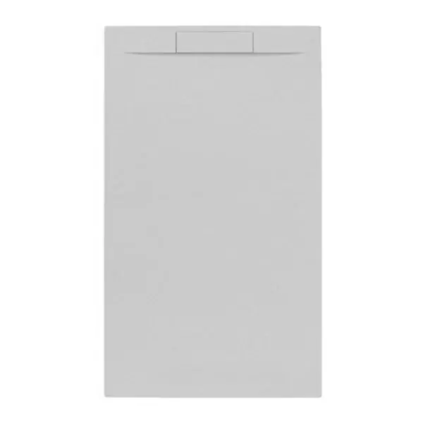 Swiss Aqua Technologies Fusion Receveur de douche 120x80cm en marbre coulé, Gris perle (SATFU12080GRP) Solde
