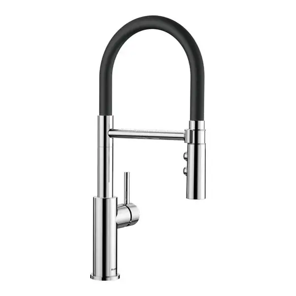 Seulement Aujourd'hui Blanco Catris-S Flexo Mitigeur pour évier avec douchette double jet et bec orientable à 360°, Chromé (525791)
