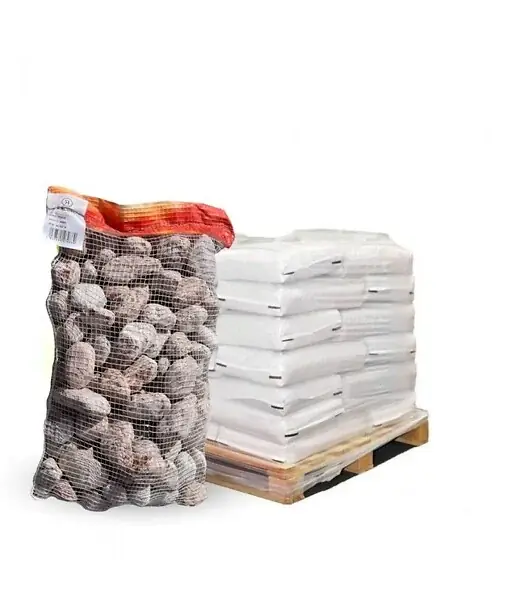 Paillage minéral Galet marbre rouge 40-60mm, 10 sacs de 20kg - F-PAI071-10x20 RACINE Meilleur Prix