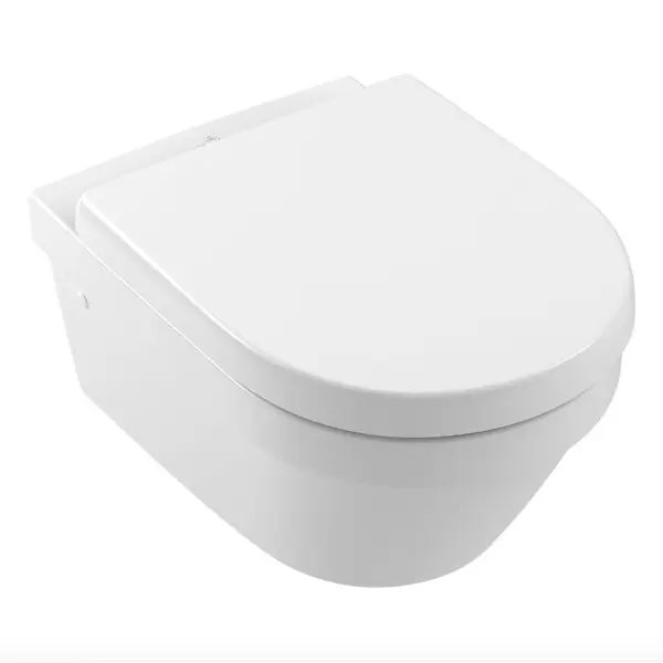 Meilleur Prix Architectura Cuvette sans bride à fond creux + abattant en Duroplast, fixations invisibles (4694R001-Classic) VILLEROY & BOCH