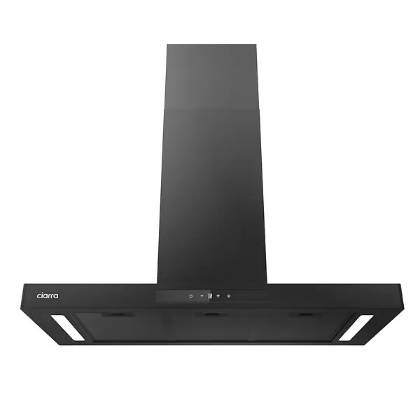 Hotte Aspirante Tactile 90cm APP Contrôle 650m3/h 4 Vitesses Booster Noir CD9102B-P CIARRA Promotion Saisonnière