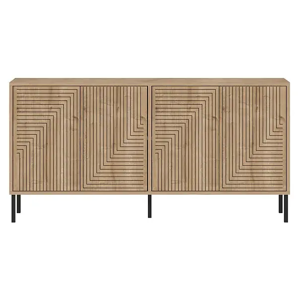 Buffet en bois "Evolet" - 150 x 36 x 75 cm - Beige HABITAT ET JARDIN Commander Vite
