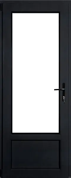 Porte-fenêtre PVC 1 vantail - Anthracite - 205x80cm QUADROFORM Bon Marché