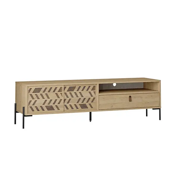 Prix Promo Meuble TV en bois "Dionysos" - 170 x 45 x 48 cm - Beige HABITAT ET JARDIN