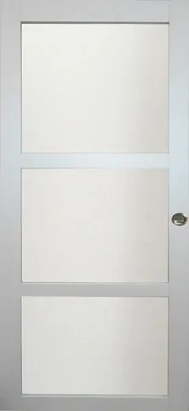 Porte Coulissante Greyria Gris Clair Vitrée H204 x L83 cm, Coquilles GD MENUISERIES Meilleur Prix