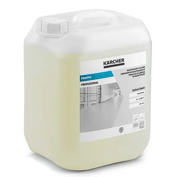 Vente Flash Détergent d‘entretien Karcher FloorPro Solisal Classic 10l parfum citronné