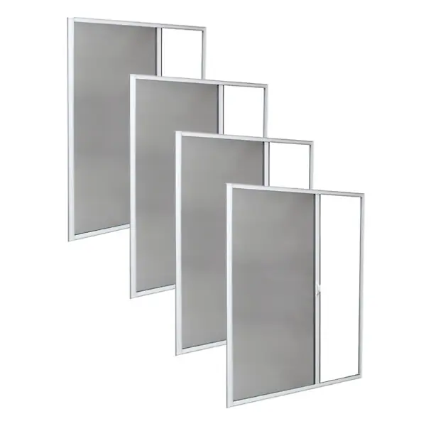 Solde Lot de 4 moustiquaires enroulables latérales H220 cm x L130 cm alu blanc VOLET-MOUSTIQUAIRE