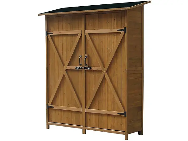 Armoire de jardin "Espacio" - 140 x 49 x 162 cm - Marron HABITAT ET JARDIN Certifié