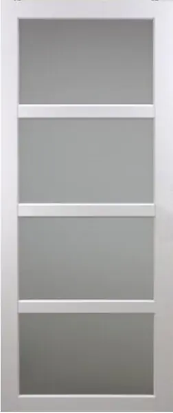 Porte Coulissante Tana blanc Vitrée H204 x L93 cm GD MENUISERIES Soldes