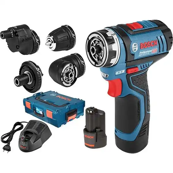 Perceuse-visseuse sans fil BOSCH 06019F6000 GSR 12V-15 FC Professional 12V Li-Ion (2x2.0Ah) Certifié