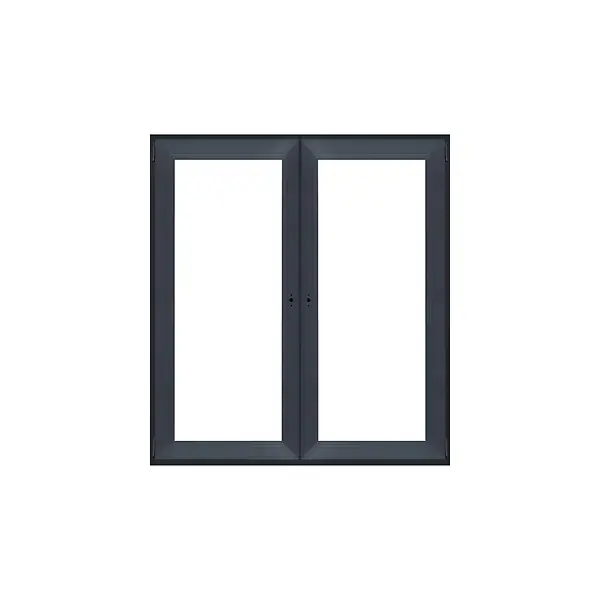 Fenêtre PVC 2 battants ouverture droite - Anthracite 135x120 QUADROFORM Acheter En Ligne