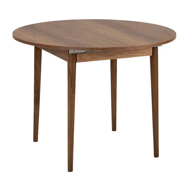 Table à manger extensible en bois "Viona" 100 x 100 x 75 cm - Barok Walnut HABITAT ET JARDIN Prix Bas