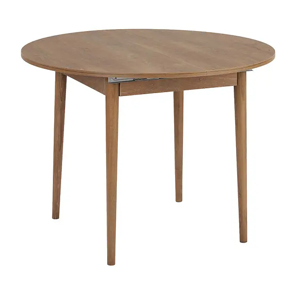 Petit Prix Table à manger extensible en bois "Viona" 100 x 100 x 75 cm - Le chêne de Kafka HABITAT ET JARDIN