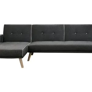 Canapé d‘angle convertible et réversible "Jules" - 3 places - Gris HABITAT ET JARDIN Prix Réduit