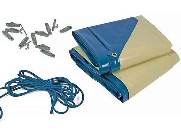 Retour Gratuit Bâche hiver pour piscine Venecia - 280 gr/m² - Bleu HABITAT ET JARDIN
