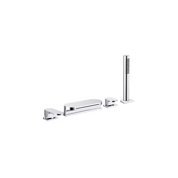 Jusqu'à Épuisement Des Stocks Waterfall robinet de bain avec set de douche chromé style cascade (CR025.00) RAVAK