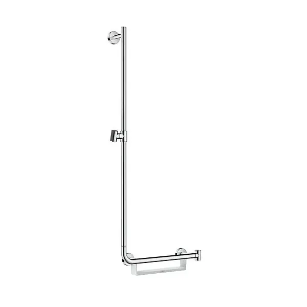Barre de douche Unica‘Comfort 1,10m avec poignée à droite, sans flexible (26403400) HANSGROHE Solde