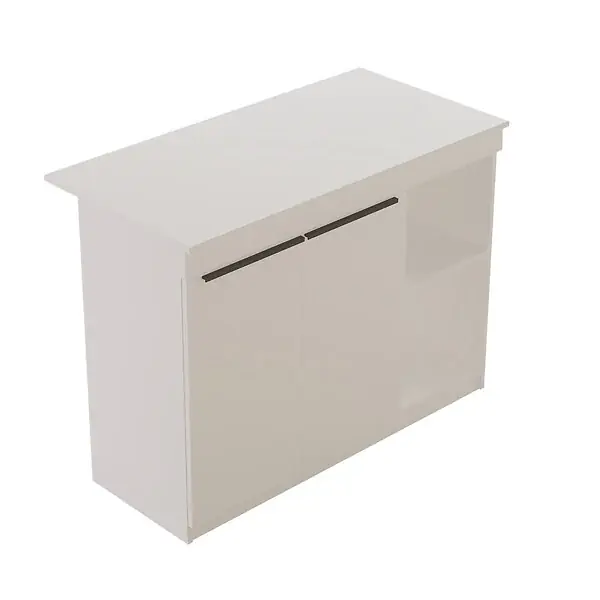 Table de cuisine en bois "Orlando" - 120 x 60 x 88 cm - Blanc HABITAT ET JARDIN Commander Vite