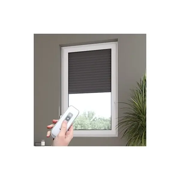 Volet roulant radio-télécommandé H160 cm x L 120 cm Alu gris VOLET-MOUSTIQUAIRE Expédié Aujourd'hui