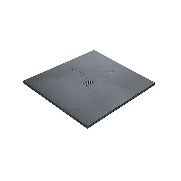 Commander Maintenant Receveur pierre naturelle ardoise claire U-Tile grille caniveau excentrée MARMOX