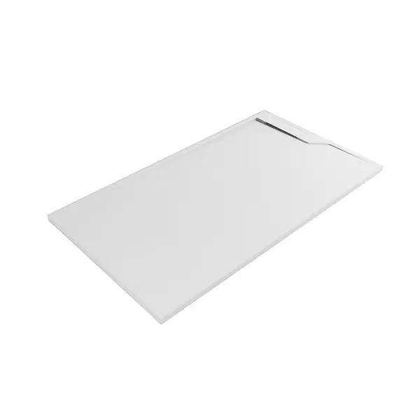 Receveur de douche en résine Riva Blanc 140x80cm KINDFORD Prix Réduit
