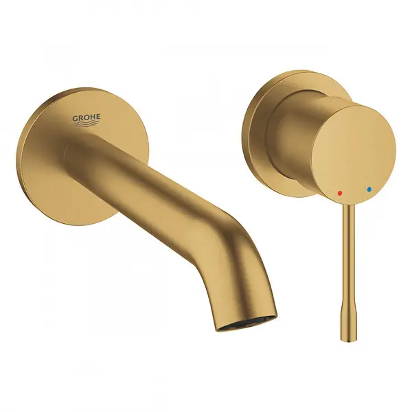 Grohe Essence Mitigeur de lavabo monocommande, 2 trous, Taille M, Cool Sunrise Brossé (19408GN1) Jusqu'à Épuisement Des Stocks