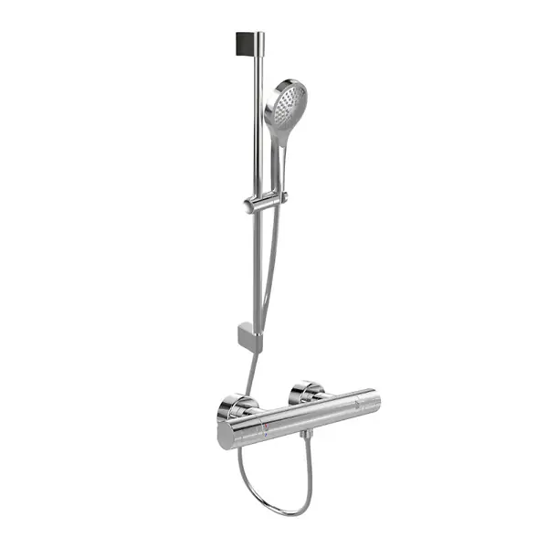 Mitigeur douche thermostatique Universal rond + Ensemble de douche Verve Showers 3 jets chromé VILLEROY ET BOCH Offre Du Jour