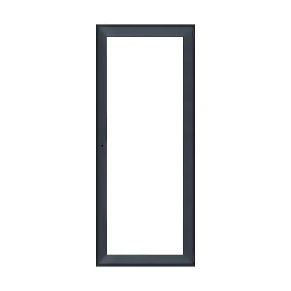 Porte-fenêtre PVC 1 vantail - Anthracite - H.205xL.80cm QUADROFORM Acheter En Ligne