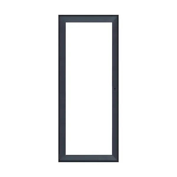 Porte-fenêtre PVC 1 vantail - Anthracite - 205x80cm QUADROFORM Certifié