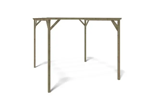 Carport, abri de voiture 3x3 m - 9 m2 - CAR12 ALTANKA Affaire À Saisir