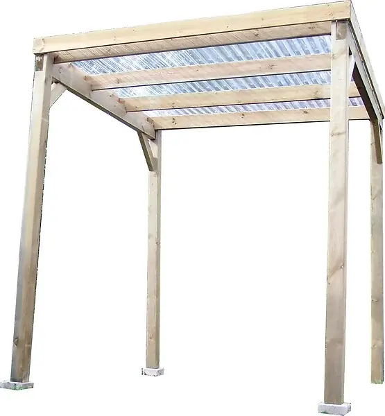 Produit De Marque Carport - Bois - 4m2 HABRITA