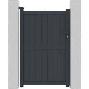 Solde Portillon aluminium "Maurice" - 101.2 x 155.9 cm - Gris HABITAT ET JARDIN