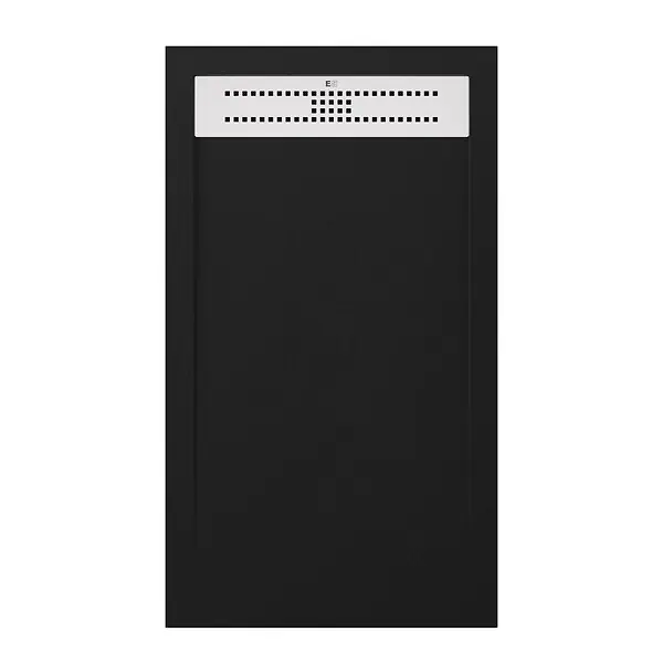 Receveur de douche en résine effet ardoise - 120x80cm ESSEBAGNO Nouveauté