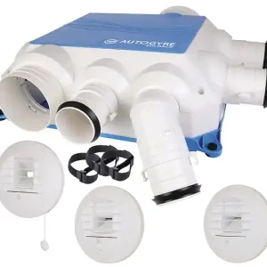 Pas Cher Kit VMC simple flux hygroréglable - Polypropylène - 24,6 W AUTOGYRE