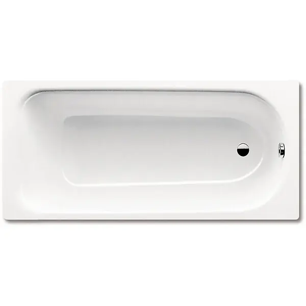 Saniform Plus 170 x 75 cm Baignoire droite 123 L en acier émaillé, sans pieds, blanc alpin (112600010001) KALDEWEI Réduction