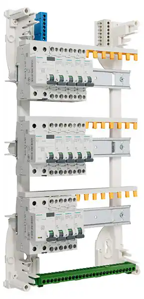SIEMENS Tableau 3 rangées pré-équipé 2 interdiff 40A + 1 interdiff 63A + 11 disjoncteurs Offre Limitée