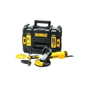 Remise Meuleuse d‘angle 1200 W à˜ 125 mm avec système anti-redémarrage et coffret DWE4217KT DeWalt