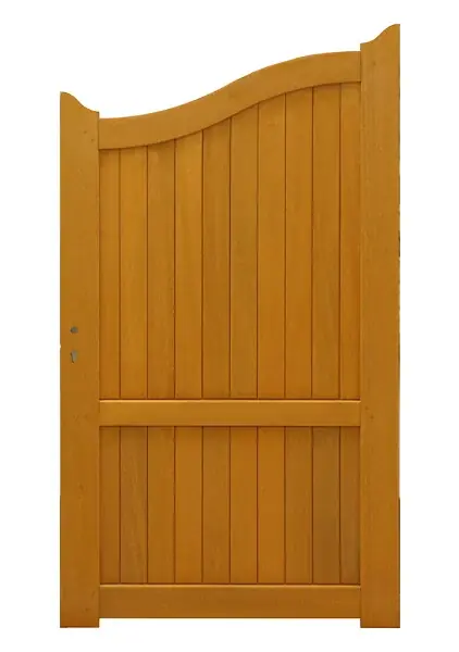 Portillon en bois exotique méranti - Vert émeraude - Ep.39mm TOTEM Petit Prix