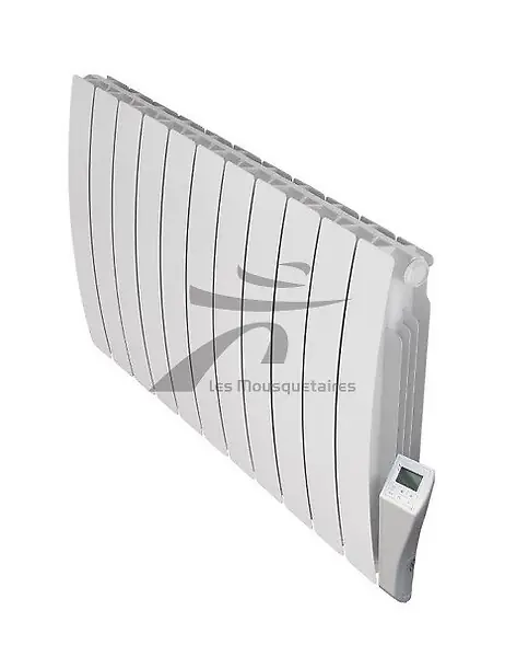 Radiateur électrique à inertie fluide galbé Varno - 1800W XELANCE Offre Limitée