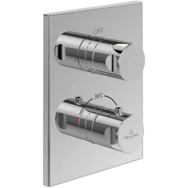 Mitigeur thermostatique encastré 2 voies Universal rectangle Chrome VILLEROY ET BOCH Marque