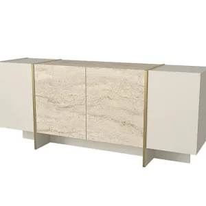 Buffet en bois "Veyron" - 180 x 46 x 75 cm - Travertin, Grès HABITAT ET JARDIN Marque