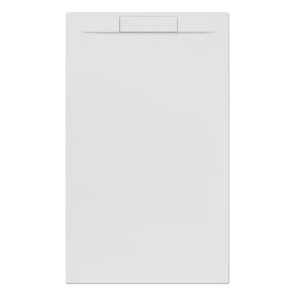 Swiss Aqua Technologies Fusion Receveur de douche 160x90cm en marbre coulé, Blanc (SATFU16090BL) Certifié