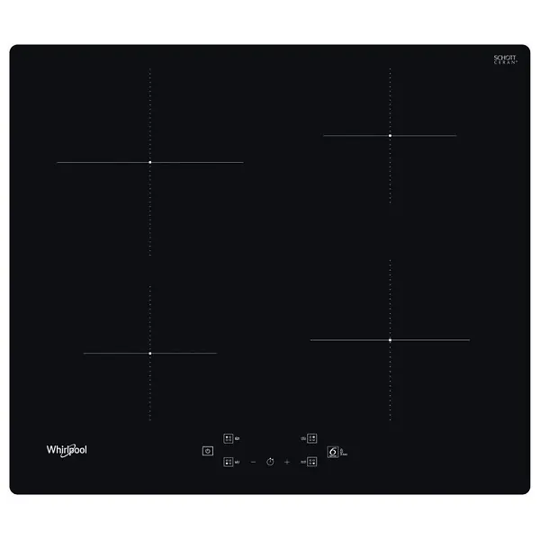 Whirlpool Plaque de cuisson à induction 220-240 V, 4 plaques, sécurité enfant, fonction 6ème sens, noir (WSQ7360NE) Super Prix