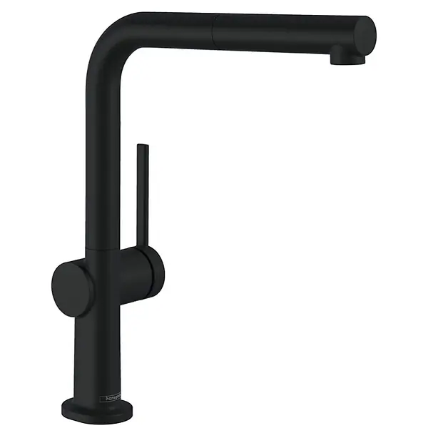 Talis M54 Mitigeur de cuisine 270, avec douchette extractible 1 jet, sBox, Noir mat (72809670) HANSGROHE Commander Vite
