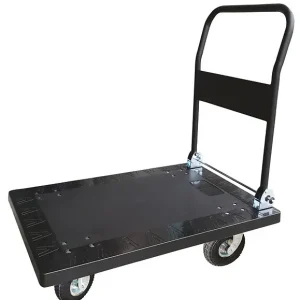 Offre Spéciale Chariot plastique avec dossier rabattable 300 kg roues pneumatiques CP30RG Stockman