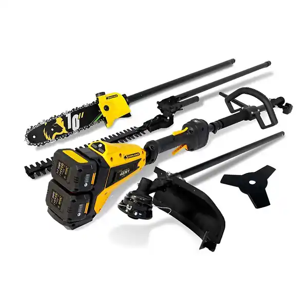 Offre Spéciale Débroussailleuse Multifonction 4 en 1 à Batterie 2x20V - Gamme Tasker Keeper Garland (Batteries non incluses) Noir